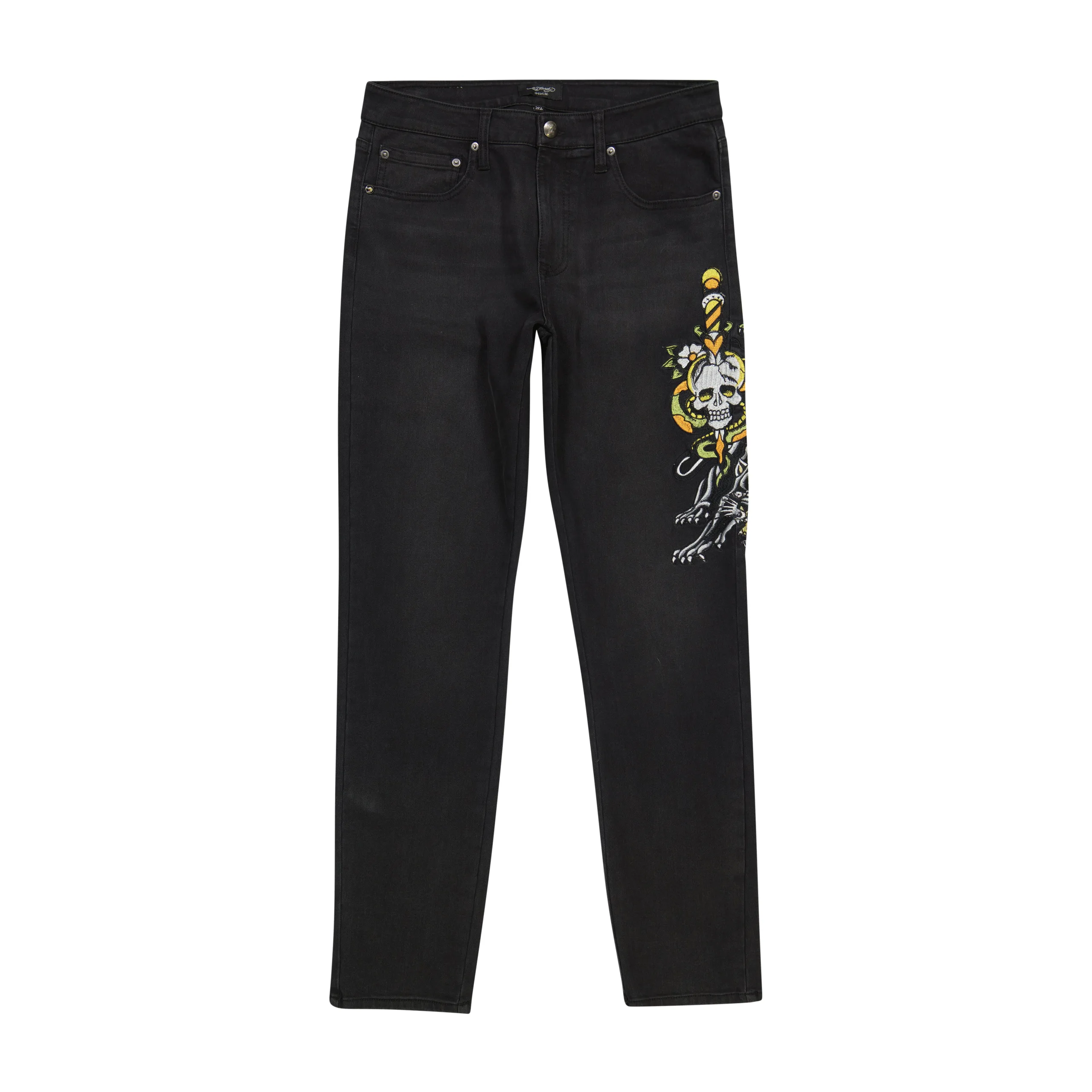 Dagger Skull Slim Taper Jean